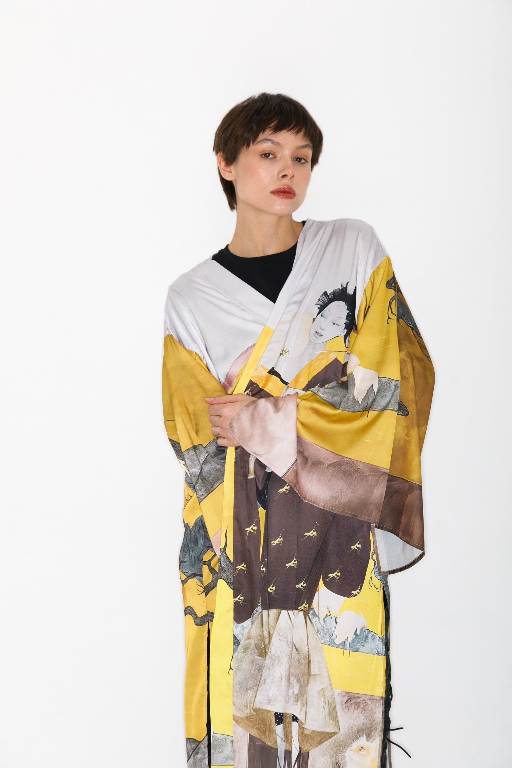Scattered pears Kimono