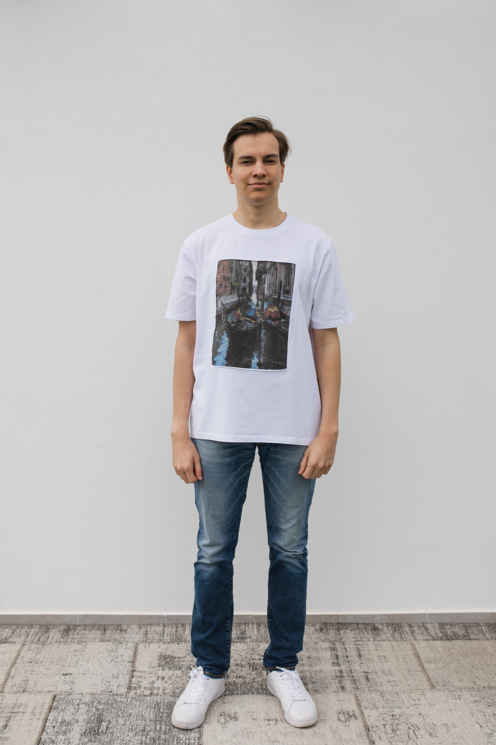Venetian motif T-Shirt White