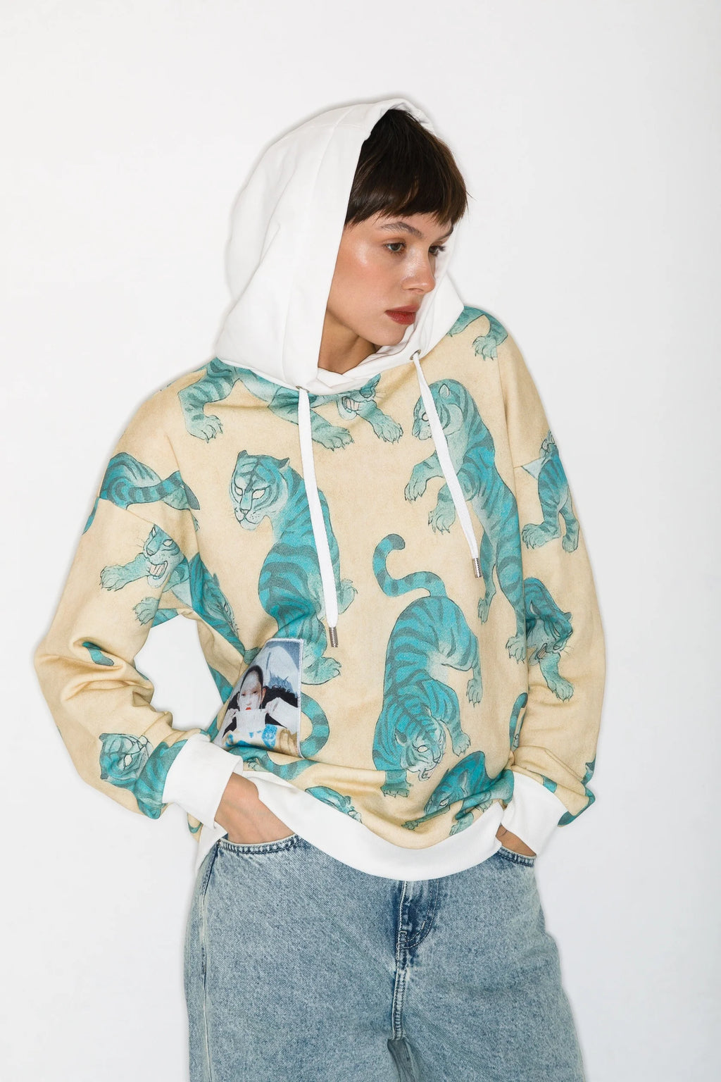 White heron Hoodie